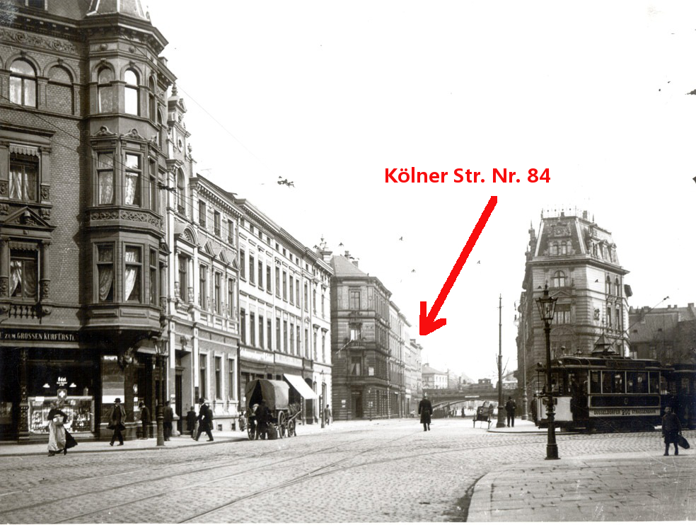 Kölner Straße in den 1920ern