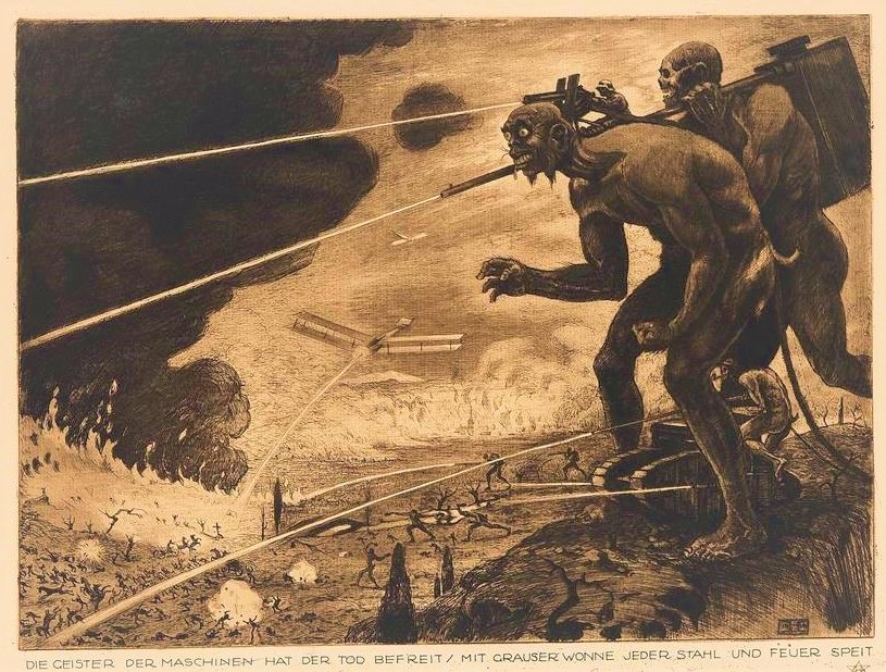 Ludwig Hesshaimer, aus dem Zyklus "Der Weltkrieg - ein Totentanz" (1921)