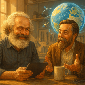 Karl Marx und Freiedrich Engels 20226: "Es gibt viel zu tun,"